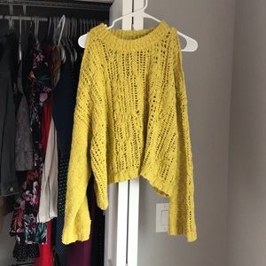 Free People Off-Shoulder Knit Sweater, NWOT